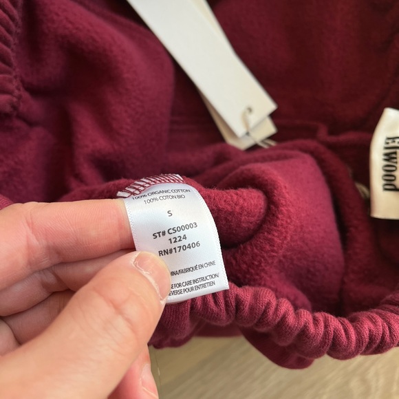 Elwood Core Hoodie and Straight Leg Sweatpants Set in Maroon - Picture 3 of 3